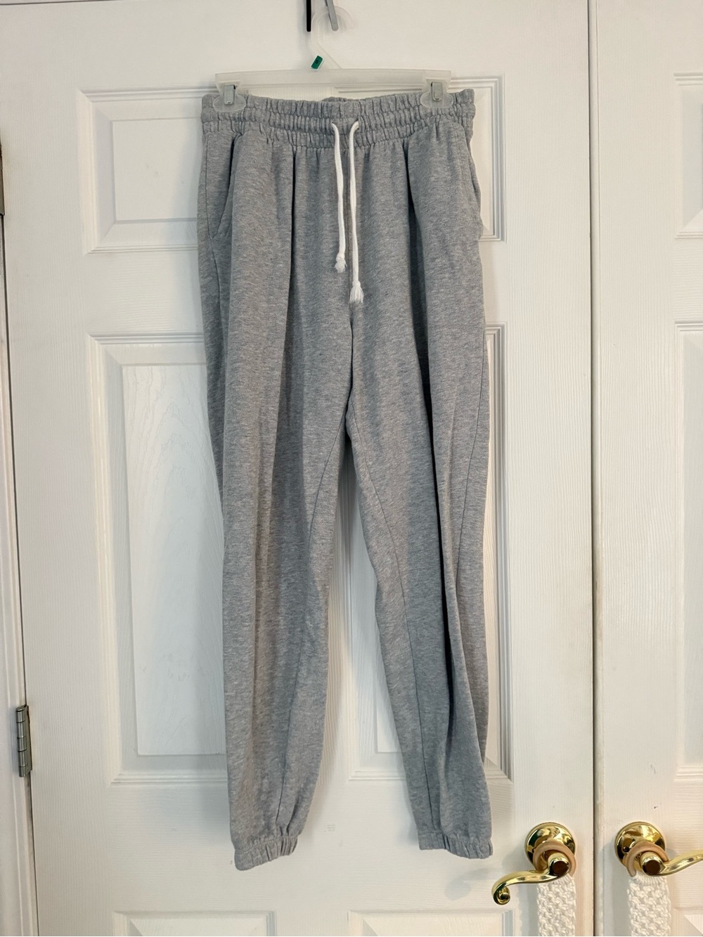 SO Light Gray Women’s Jogger Sweatpants with Drawstring